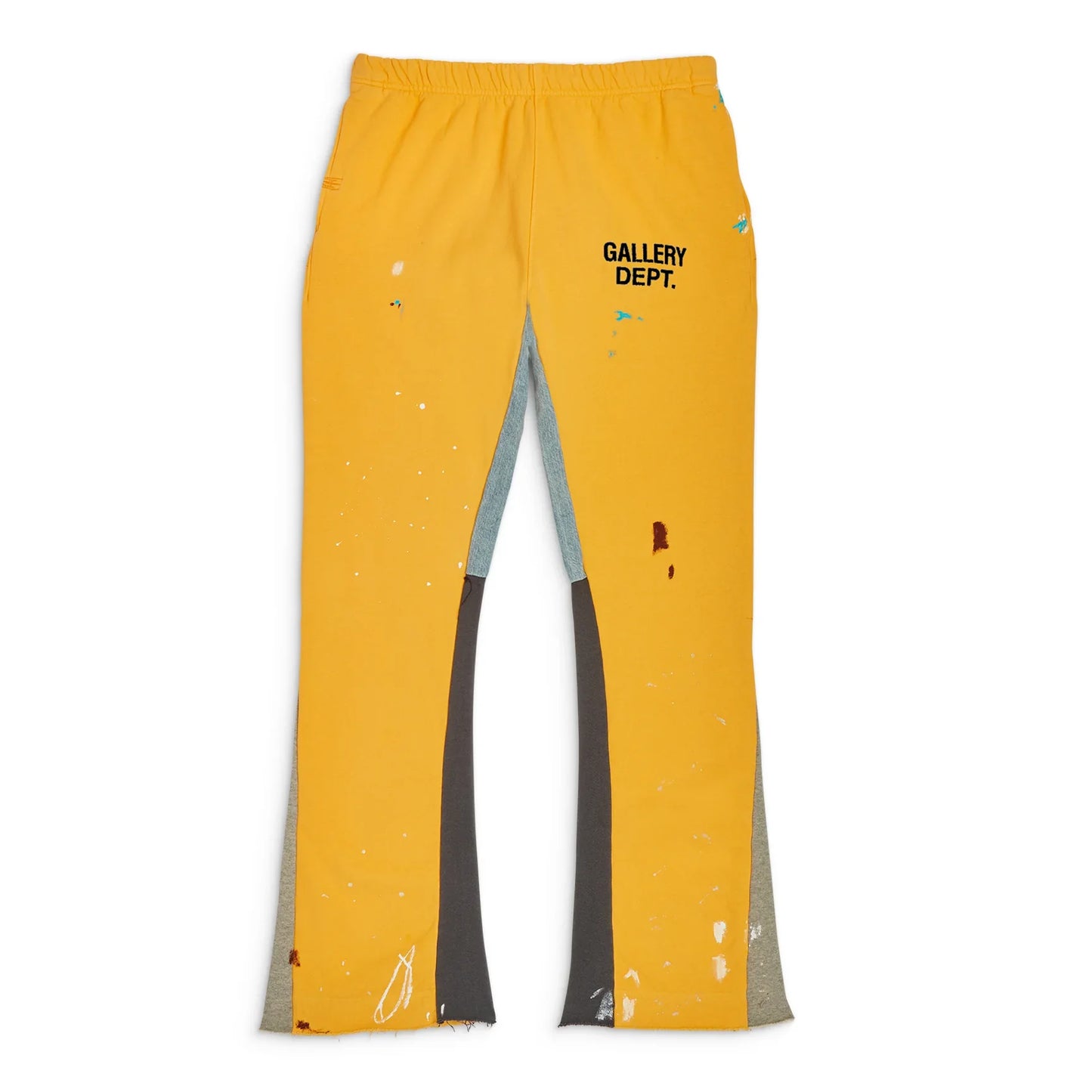 Gallery Dept. Painted Flare Sweat Pants Yellow