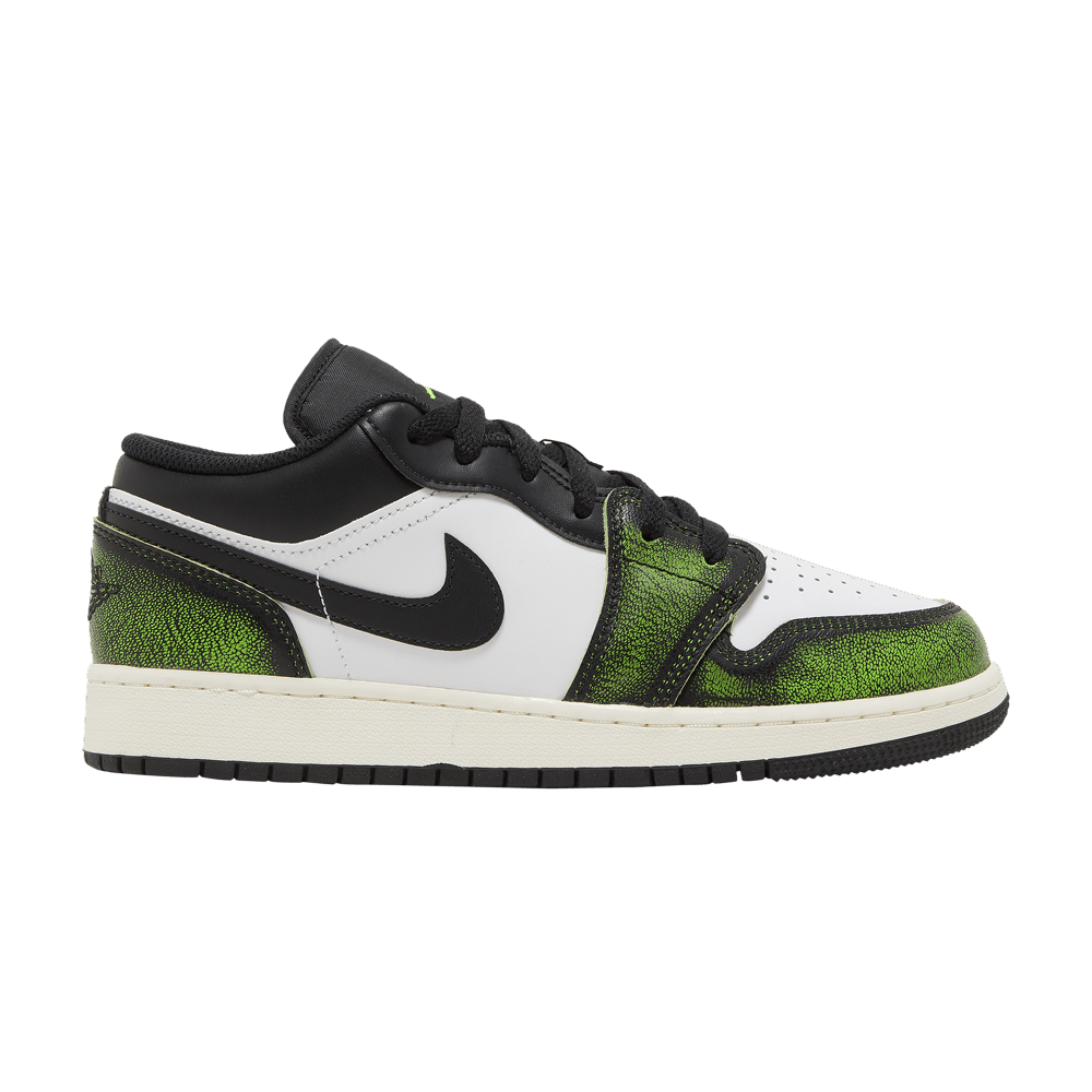 Jordan 1 Low Wear Away Electric Green (GS)