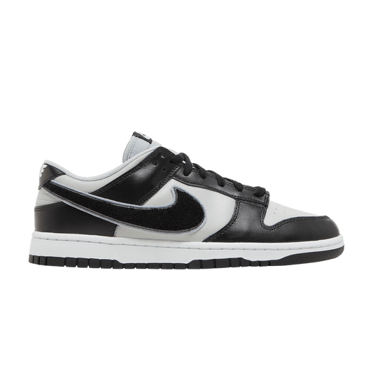 Nike Dunk Low Chenille Swoosh Black Grey