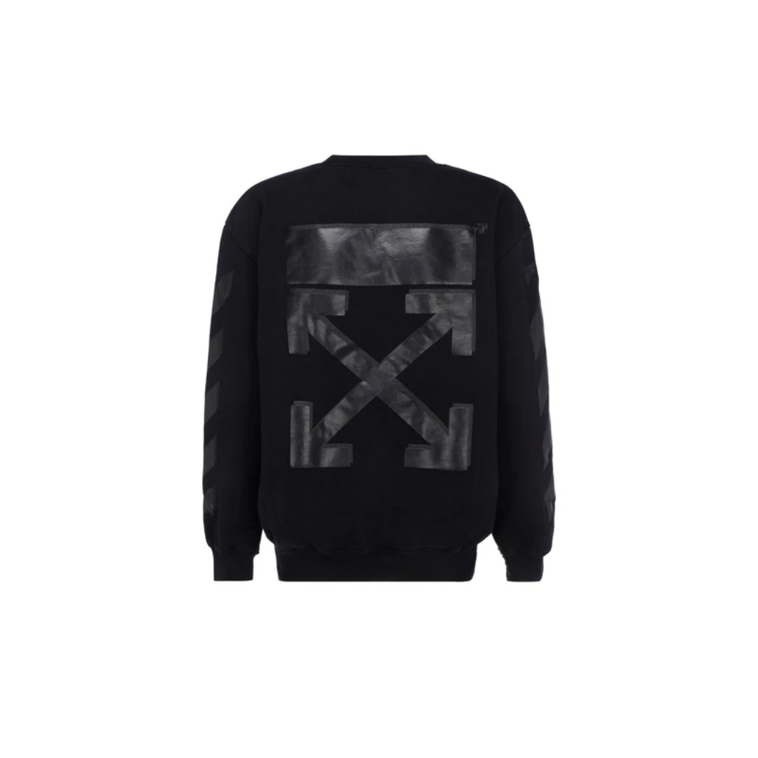 OFF-WHITE Sweat en daim noir Arrow