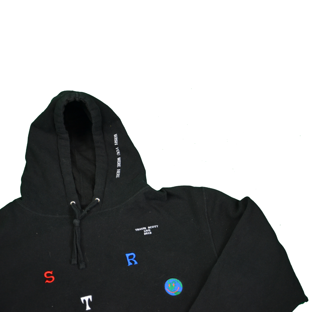 Travis Scott Astroworld Scattered Hoodie - Black