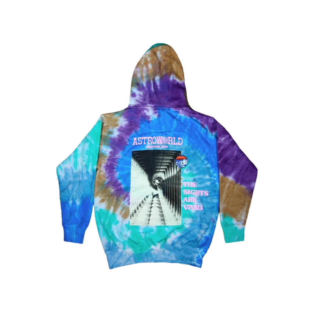 Travis Scott Astroworld Festival Run Hoodie Tie Dye