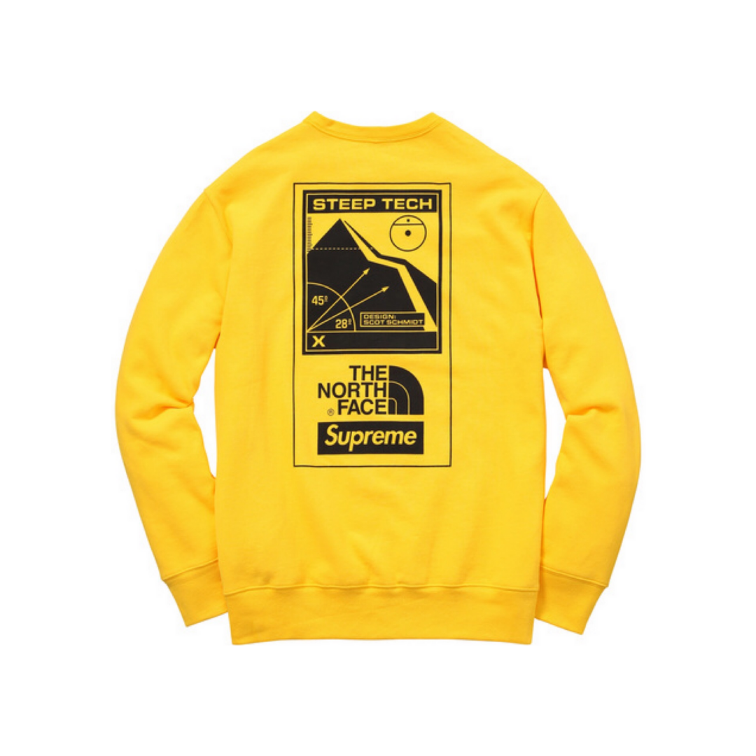 Sweat à capuche Supreme x North Face Steep Tech - Jaune