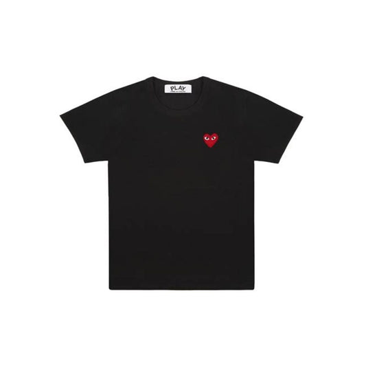 Red Play Comme des Garçons T-Shirt - Black