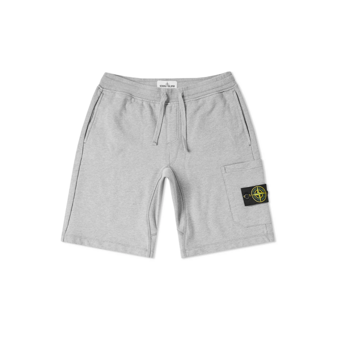 Stone Island Garment Dyed Sweat Short - Gris