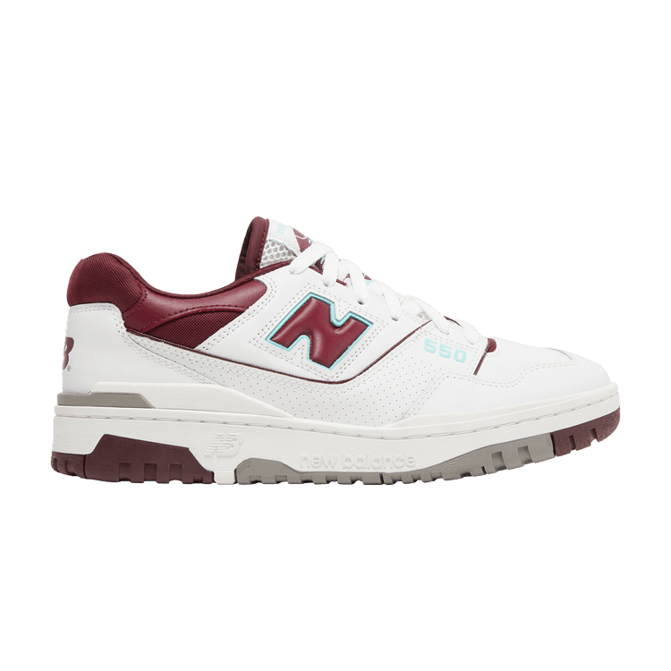 New Balance 550 Bourgogne Cyan