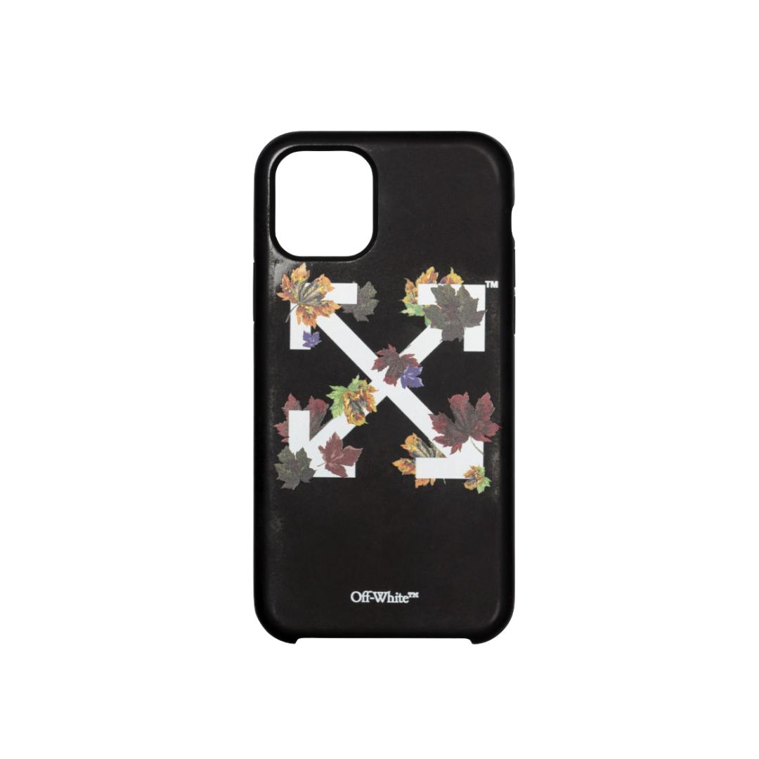 Coque Off-White Leaves Noir - Iphone 11 Pro