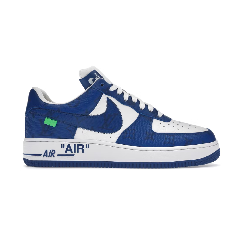 Louis Vuitton Nike Air Force 1 Low Par Virgil Abloh Blanc Royal