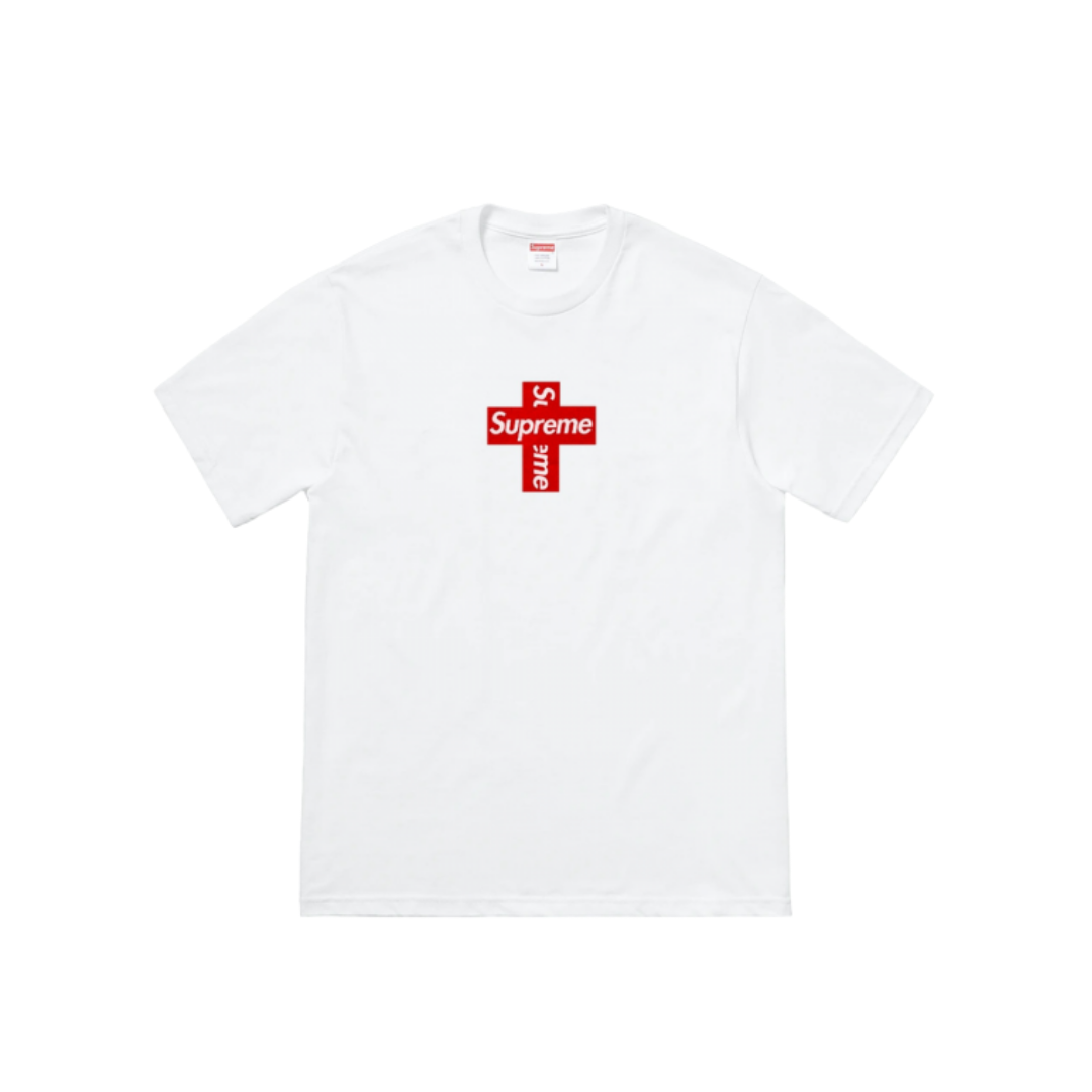 Supreme Cross Box Logo Tee - White