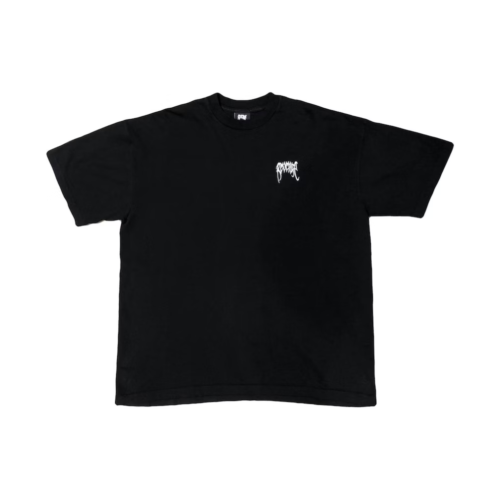 Revenge Basic Embroidered T-shirt Black