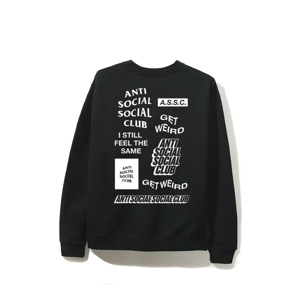 Anti Social Social Club White Logo Bukake Black Long Sleeve COP