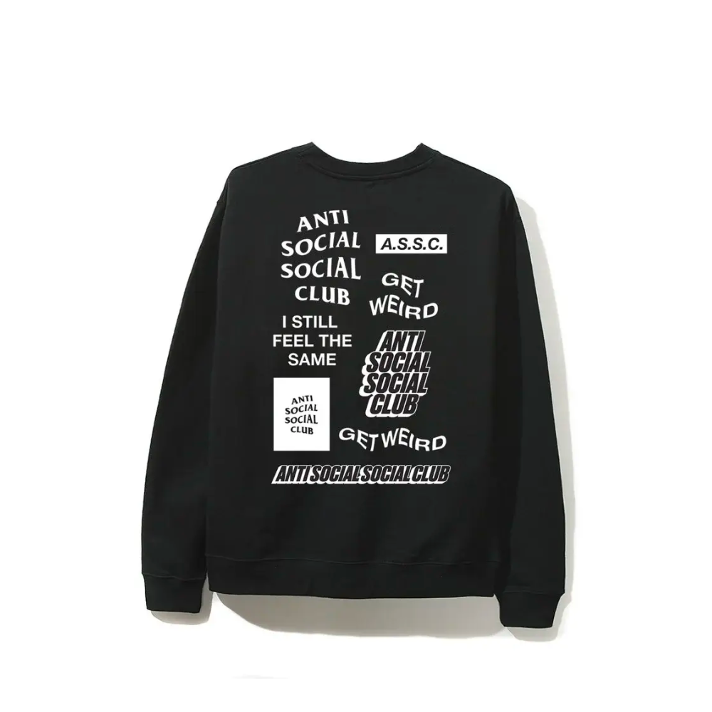Anti Social Social Club White Logo Bukake Black Long Sleeve