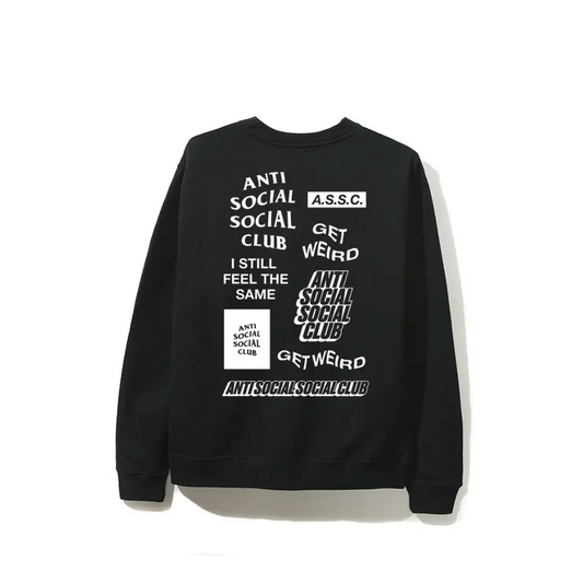Anti Social Social Club White Logo Bukake Black Long Sleeve