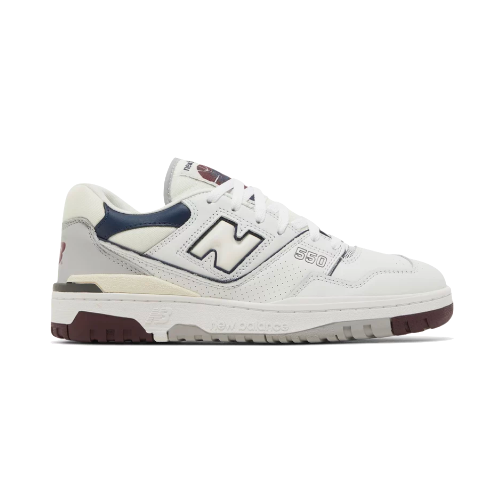 New Balance 550 White Natural Indigo Burgundy