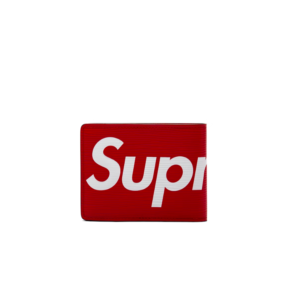 Louis Vuitton x Supreme Slender Wallet Epi Red