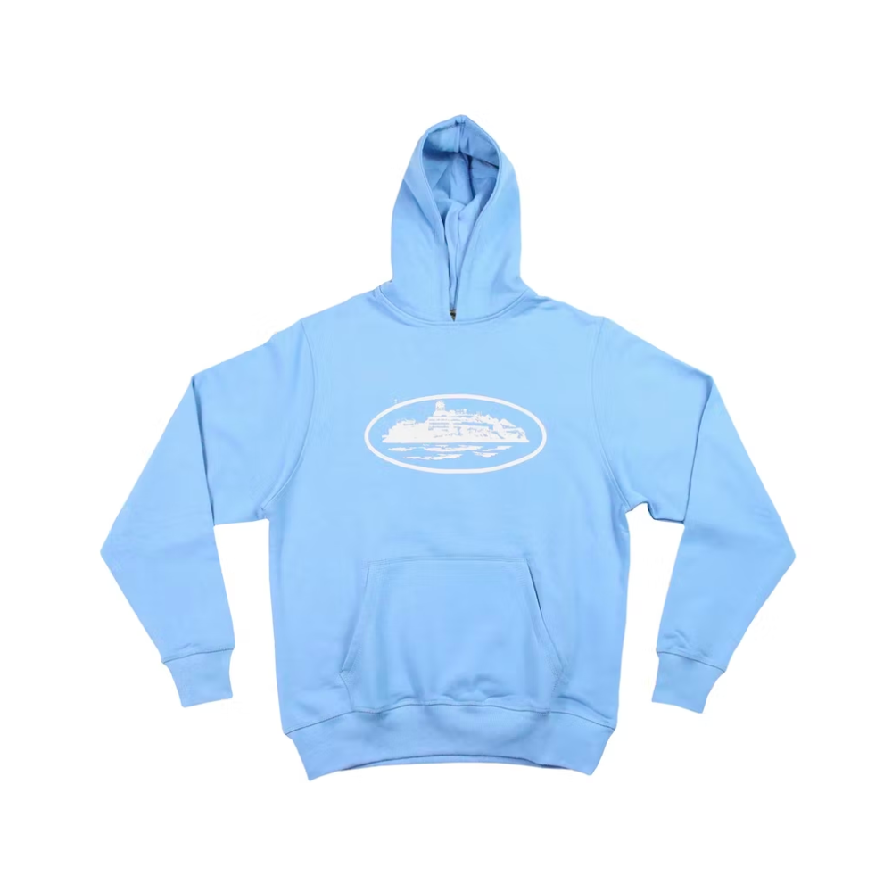 Corteiz Alcatraz Hoodie Baby Blu