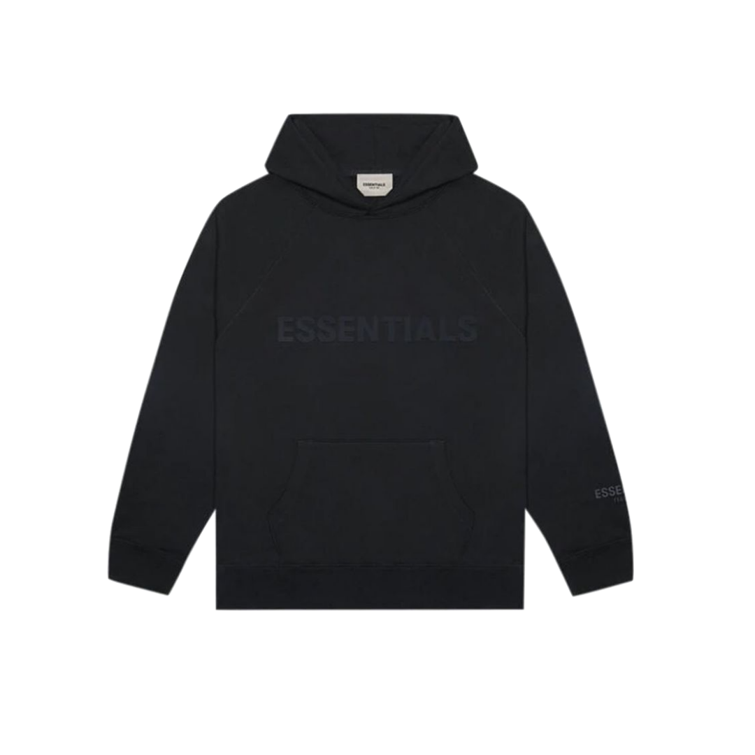 FEAR OF GOD ESSENTIALS Sweat à capuche en silicone 3D - Noir foncé