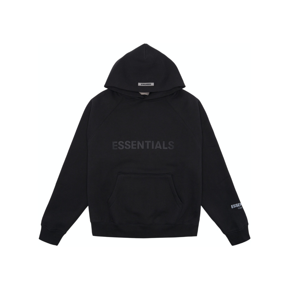 Sweat à Capuche Fear of God Essentials - Applique Logo Ardoise Foncé/Noir