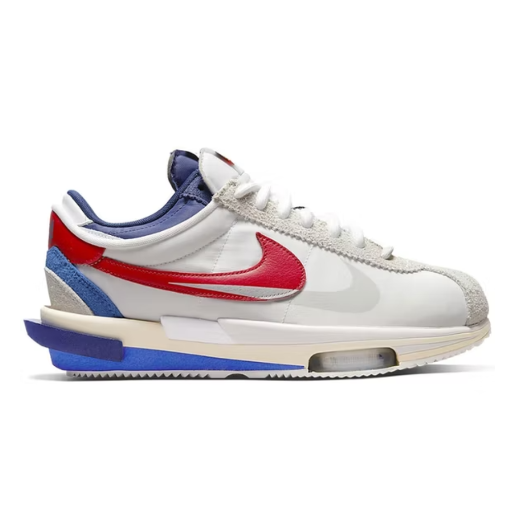 Nike Cortez 4.0 Sacai White University Red Blue