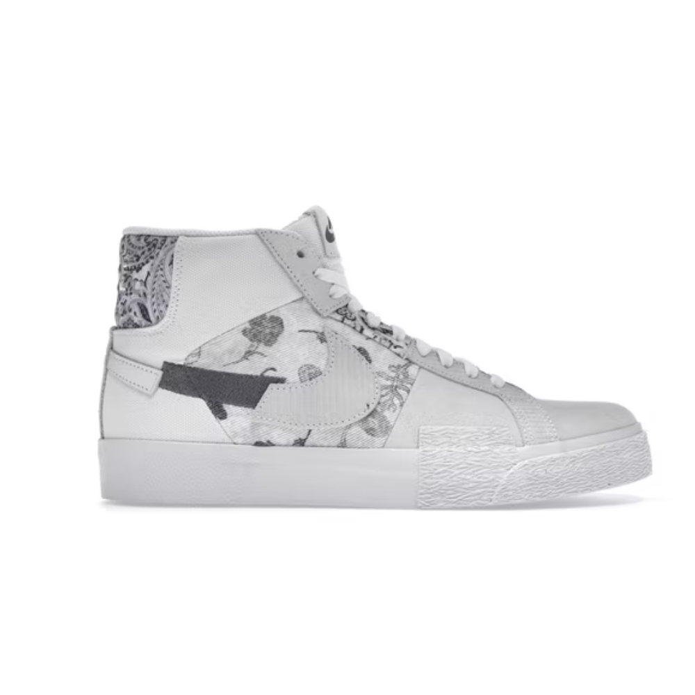 Nike SB Zooom Blazer Mid Edge Floral White Grey
