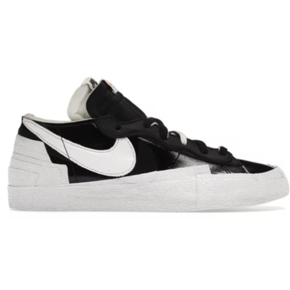 Nike Blazer Low Sacai Cuir Verni Noir