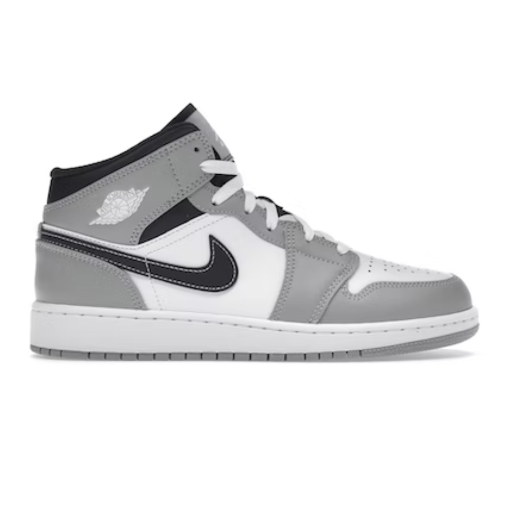 Jordan 1 Mid Light Smoke Grey (GS)