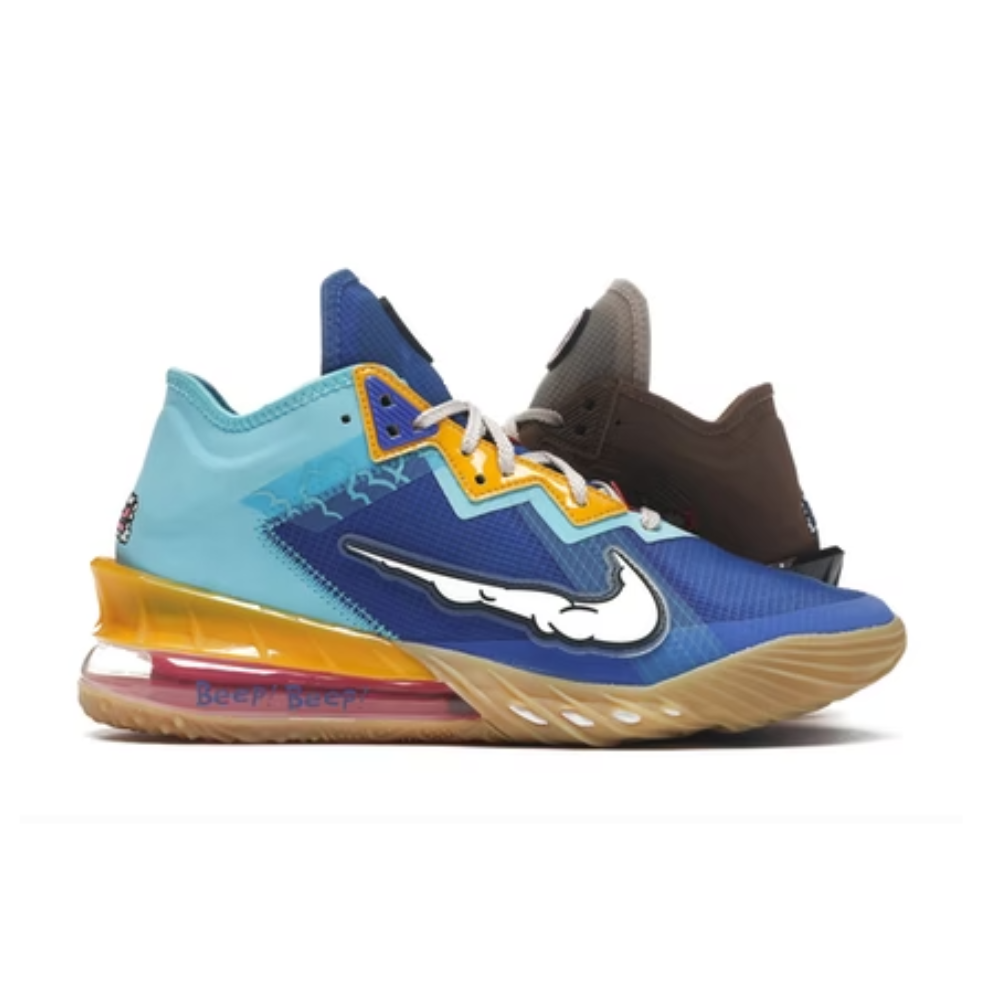 Nike LeBron 18 Low Wile E. vs Roadrunner Space Jam