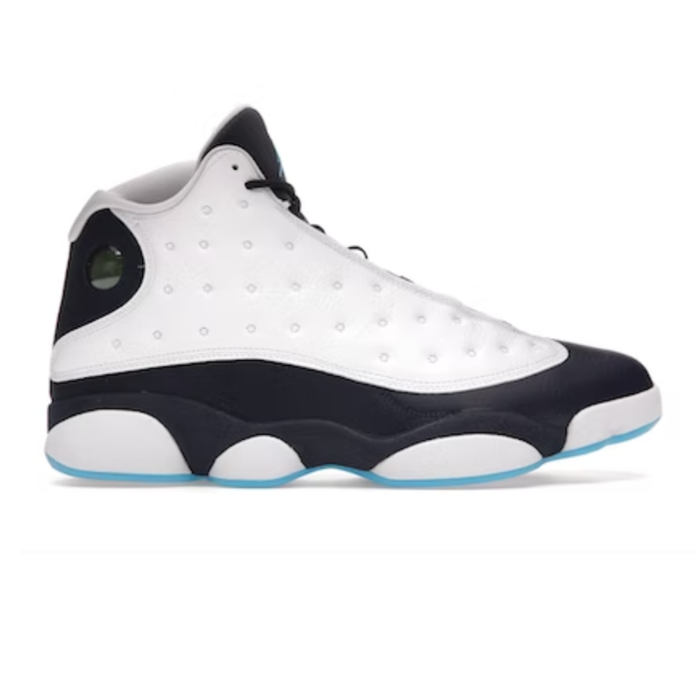 Jordan 13 Retro Obsidian Powder Bleu Blanc