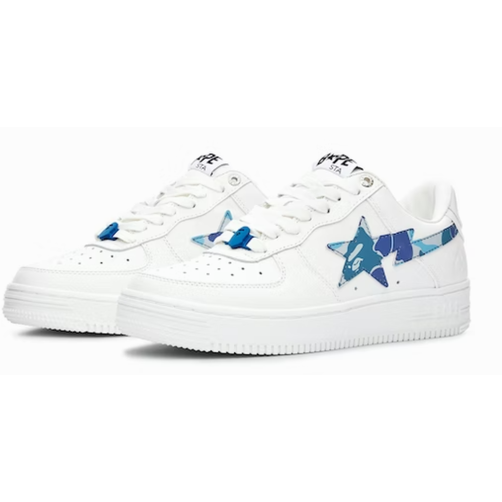 A Bathing Ape BAPE Sta ABC Camo Blanc Bleu