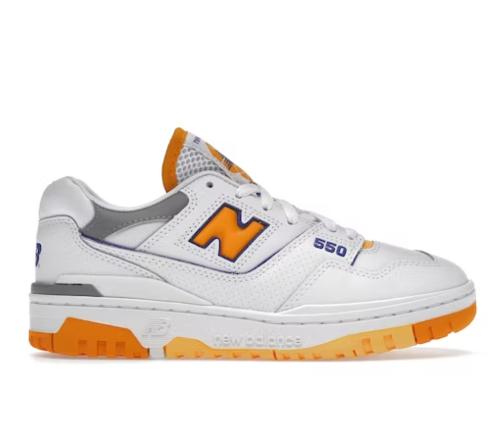 New Balance 550 White Vibrant Orange
