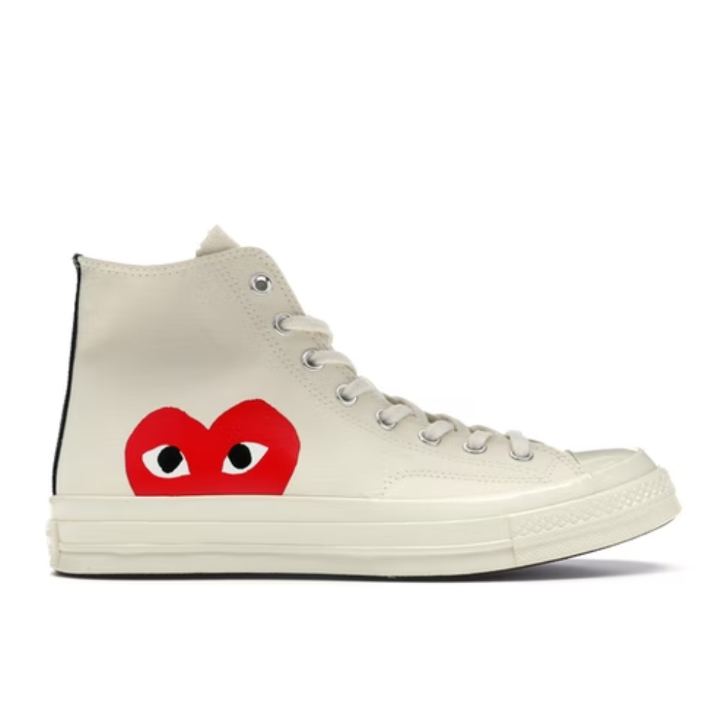 Converse Chuck Taylor All-Star 70 Hi Comme des Garçons PLAY Blanc