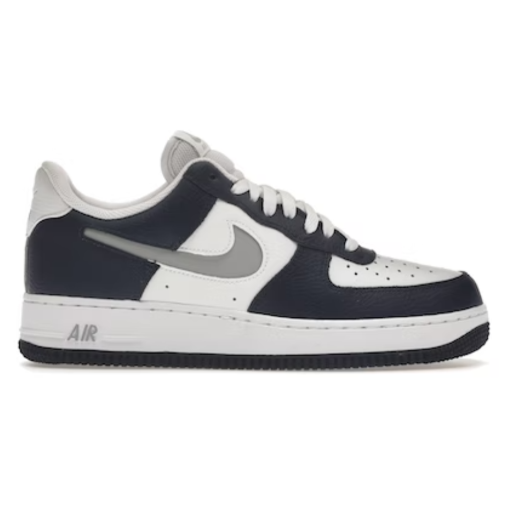 Nike Air Force 1 Faible Blanc Marine Gris