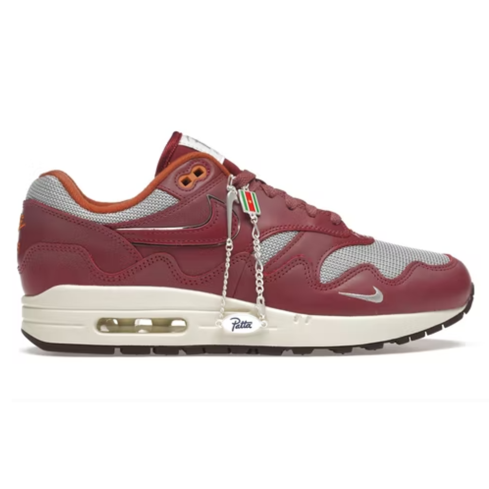 Nike Air Max 1 Patta Waves Rush Maroon (with Bracelet)