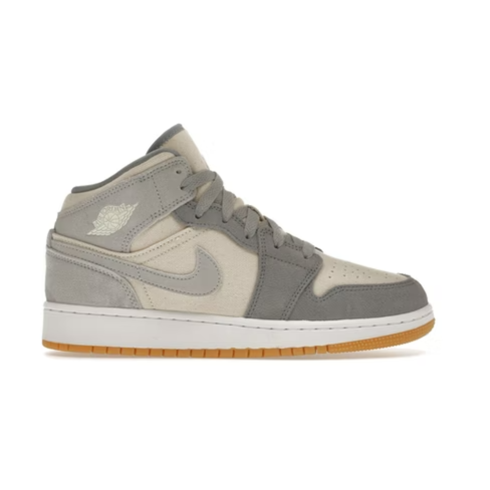 Jordan 1 Mid SE Gris particule de lait de coco (GS)
