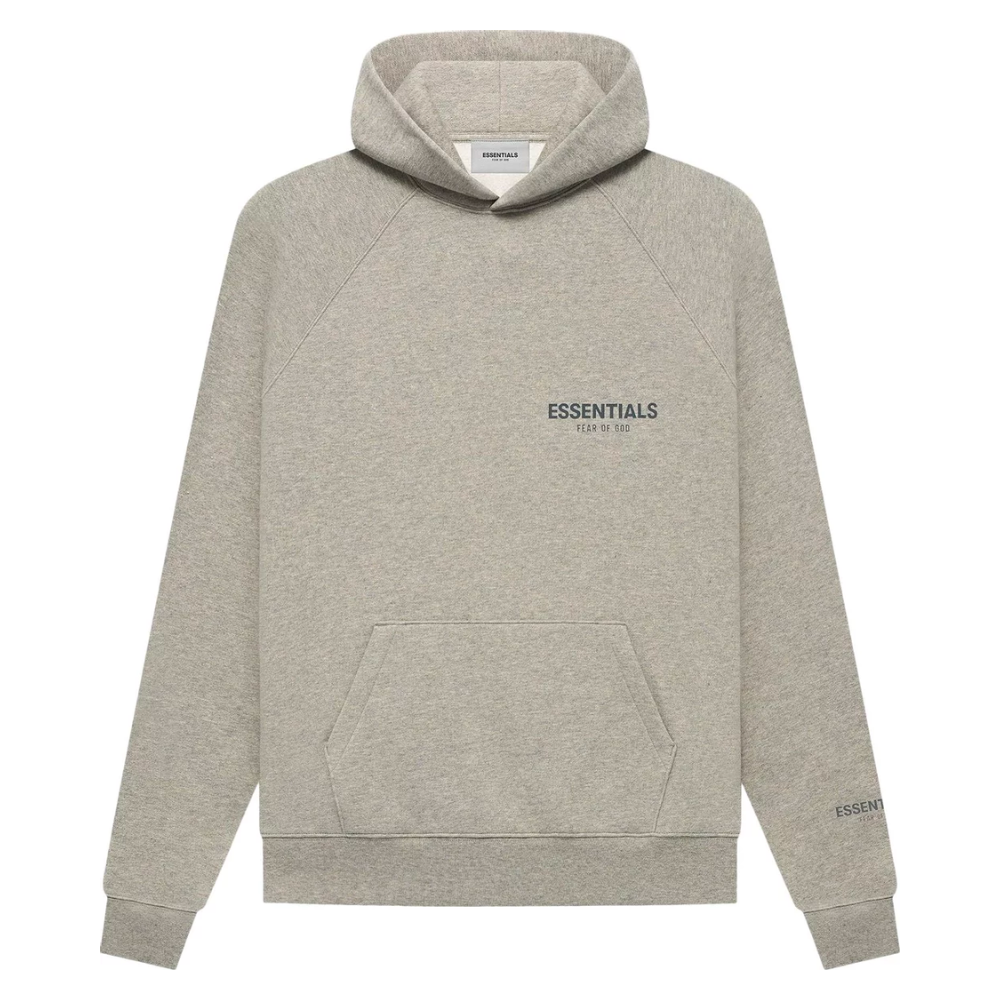 Fear of God Essentials Core Collection Pullover Hoodie Dark Heather Oatmeal