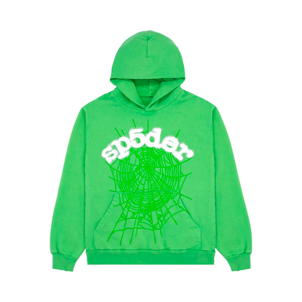 Sp5der Web Hoodie Slime Green