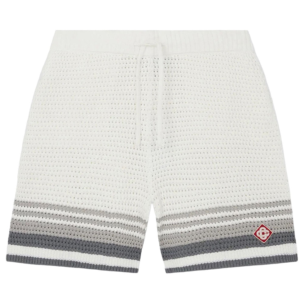 Casablanca Crochet Shorts 'White'