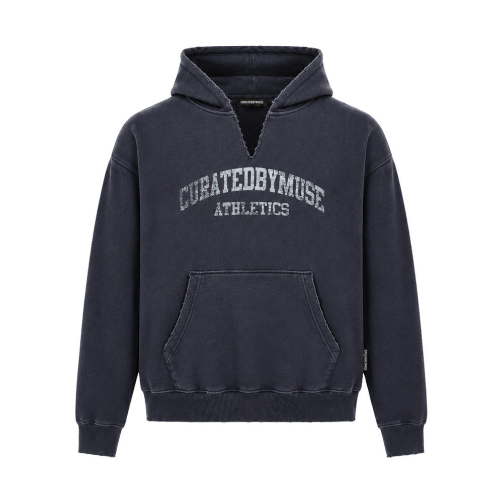 CBM Athletics V-Neck Hoodie Navy Club