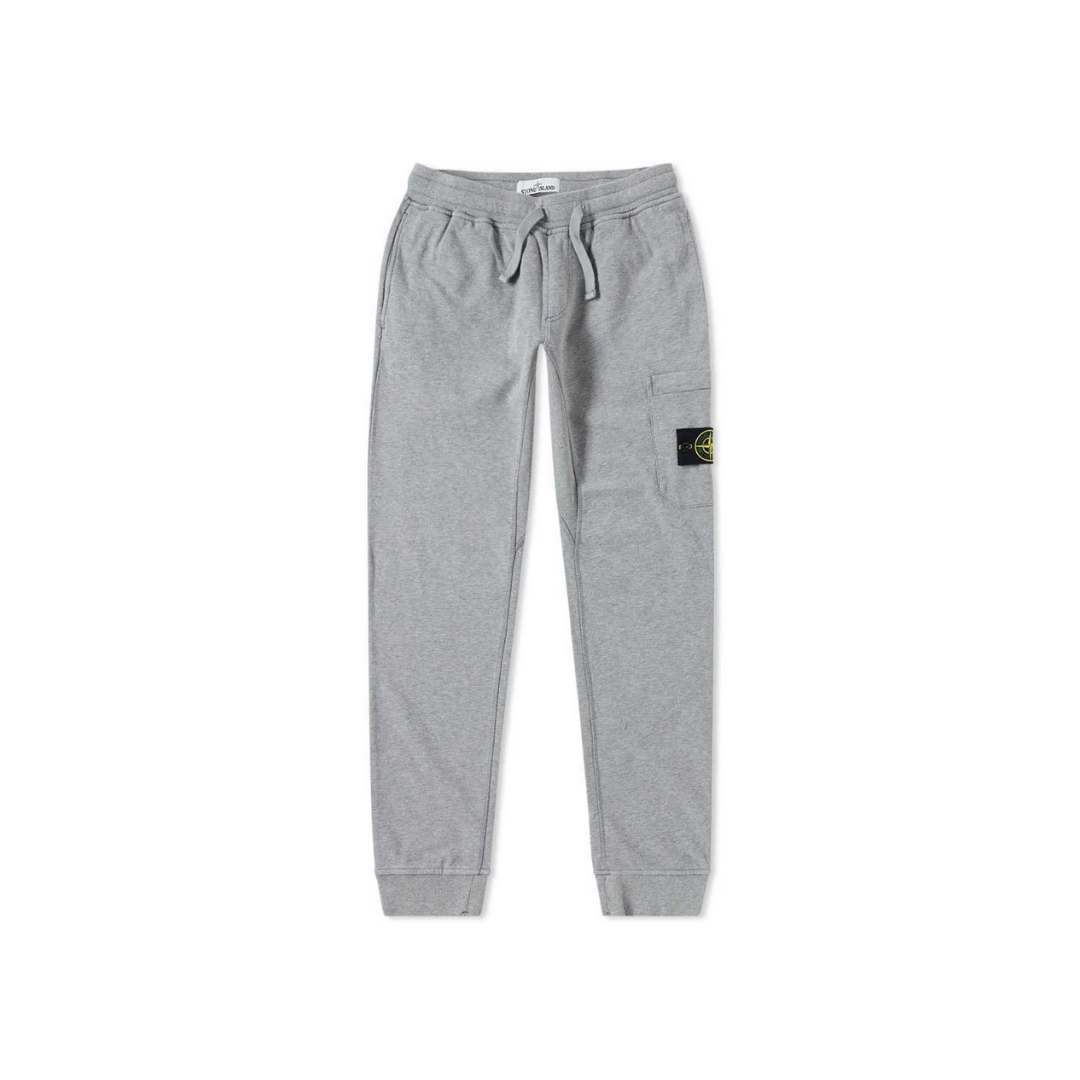 STONE ISLAND Garment Dyed Slim Sweatpants - Grey