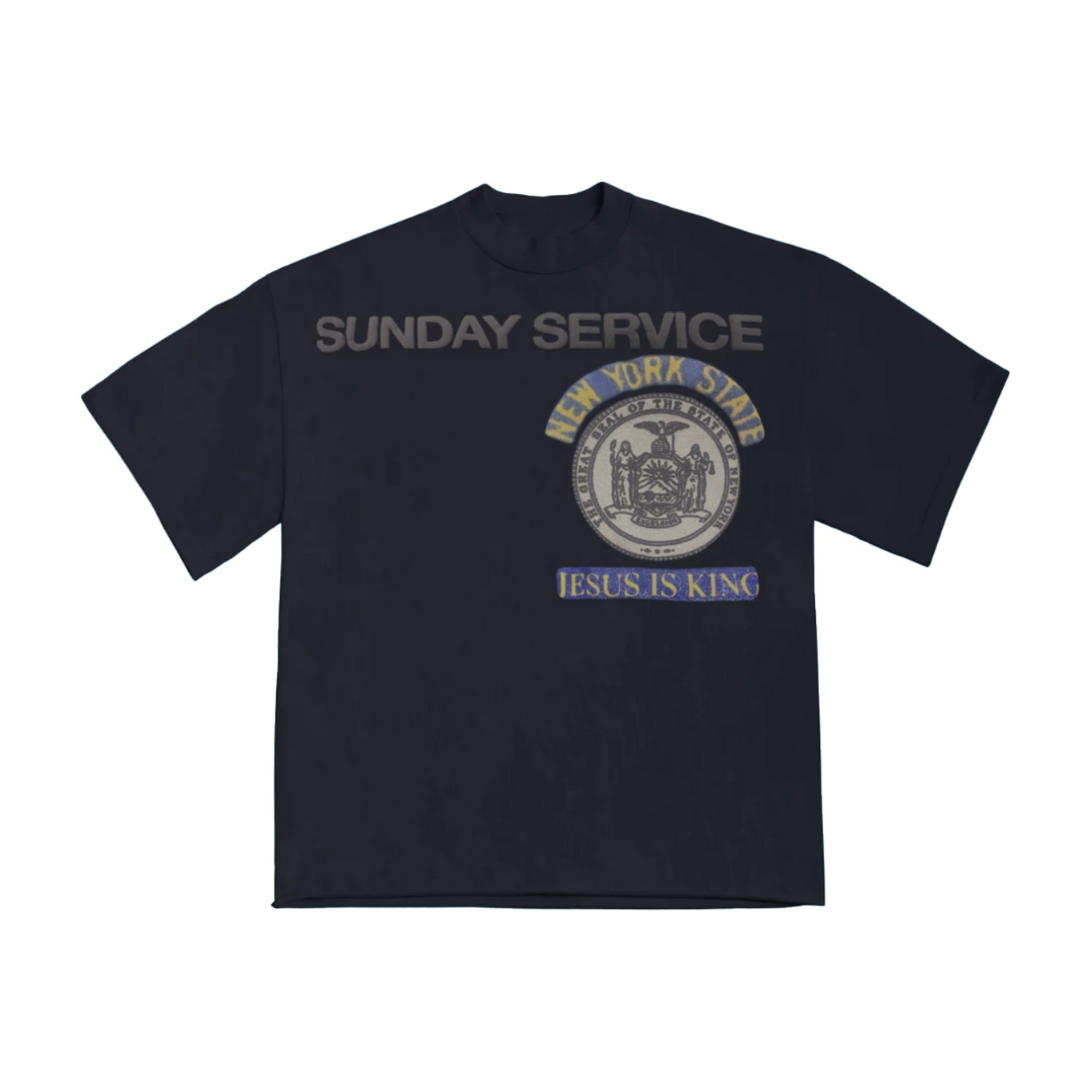 Kanye West Sunday Service New York I T Shirt - Navy