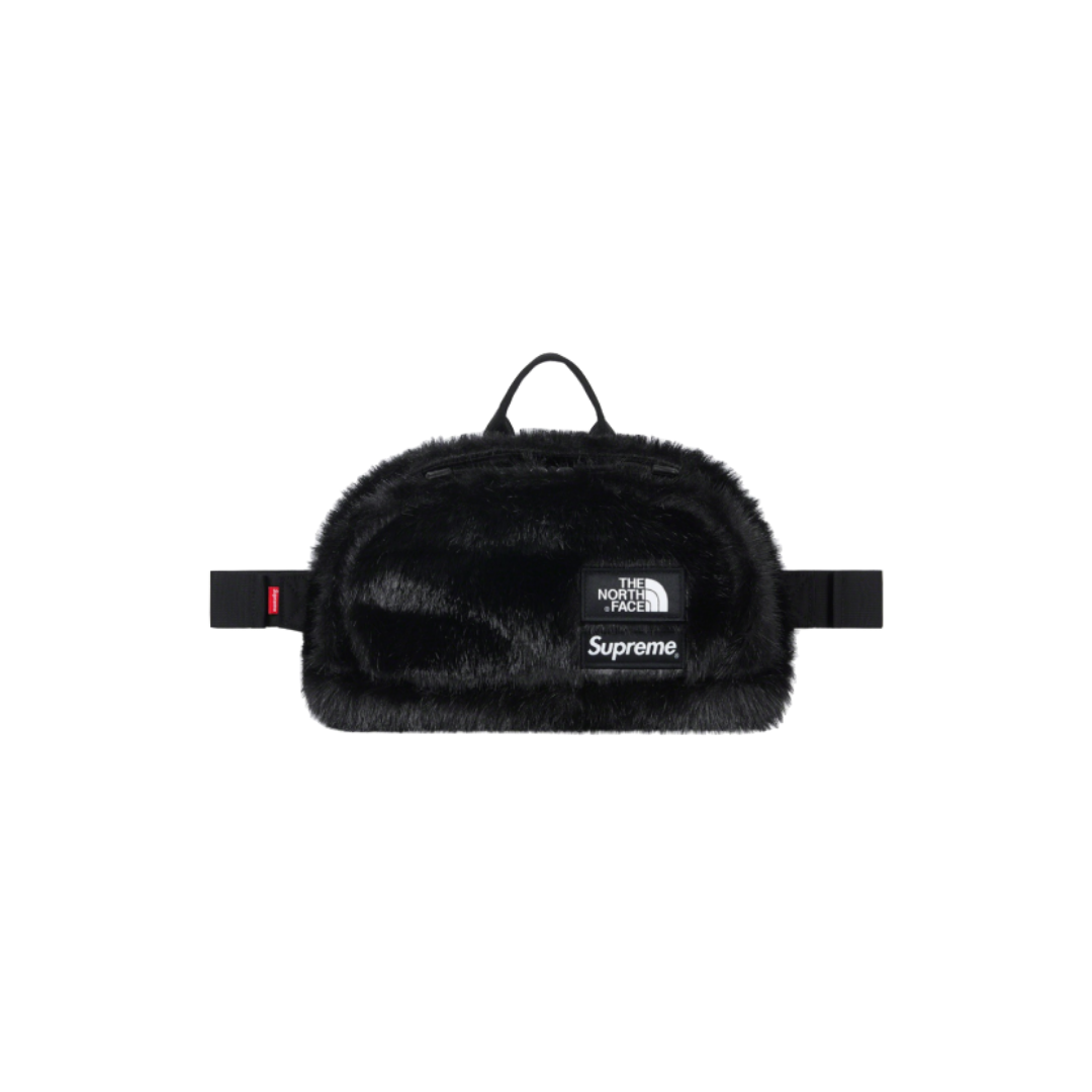 Supreme The North Face Faux Fur Waist Bag - Black