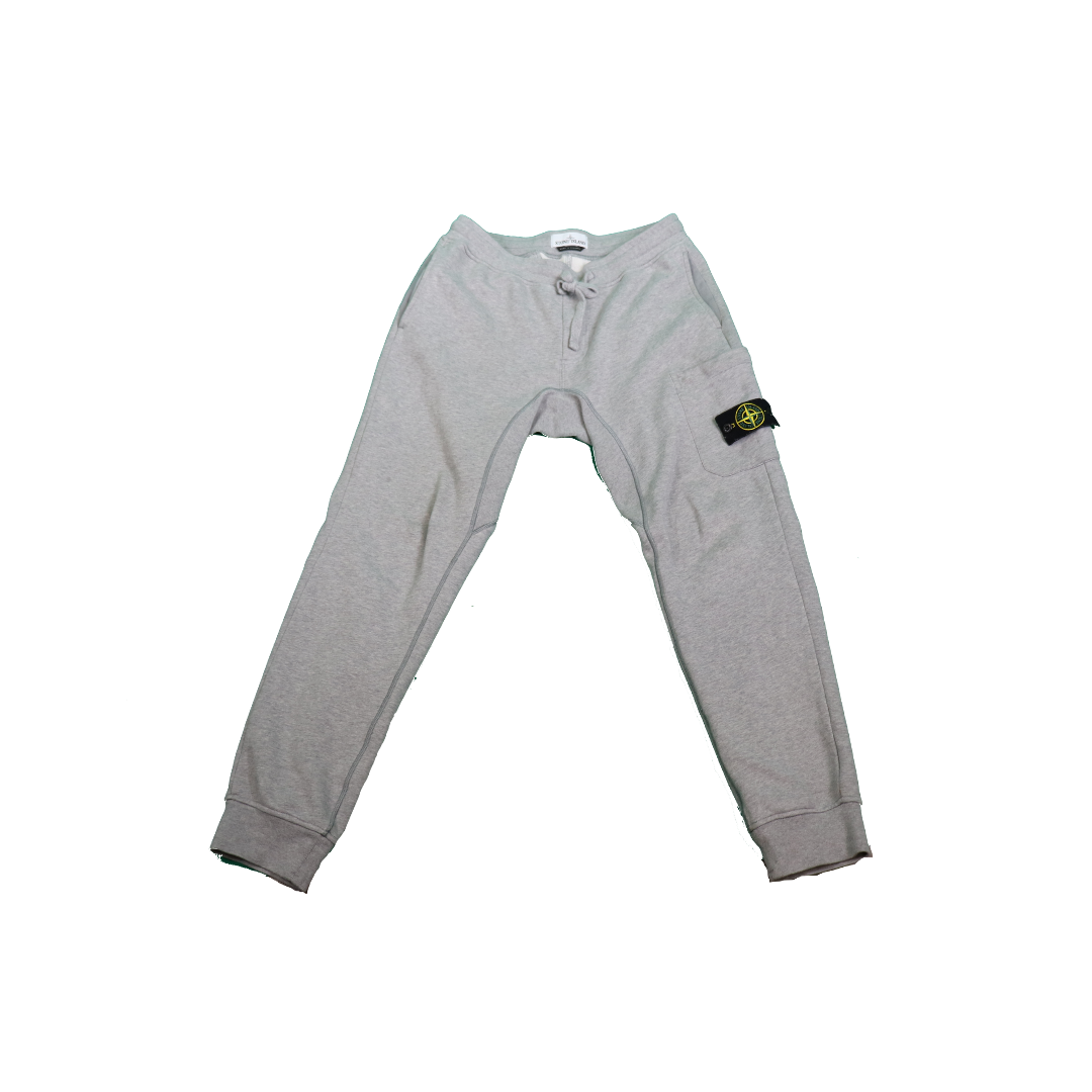 STONE ISLAND Garment Dyed Slim Sweatpants - Grey