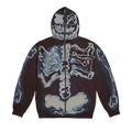 Travis Scott Cactus Jack For Fragment Skeleton Graffiti Full Zip Hoodie