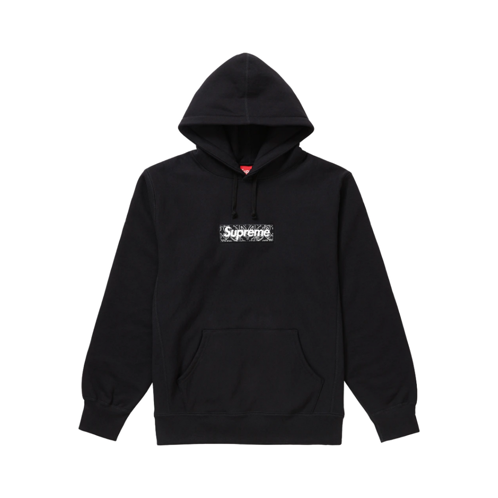 Sweat à Capuche Supreme Bandana Box Logo - Noir