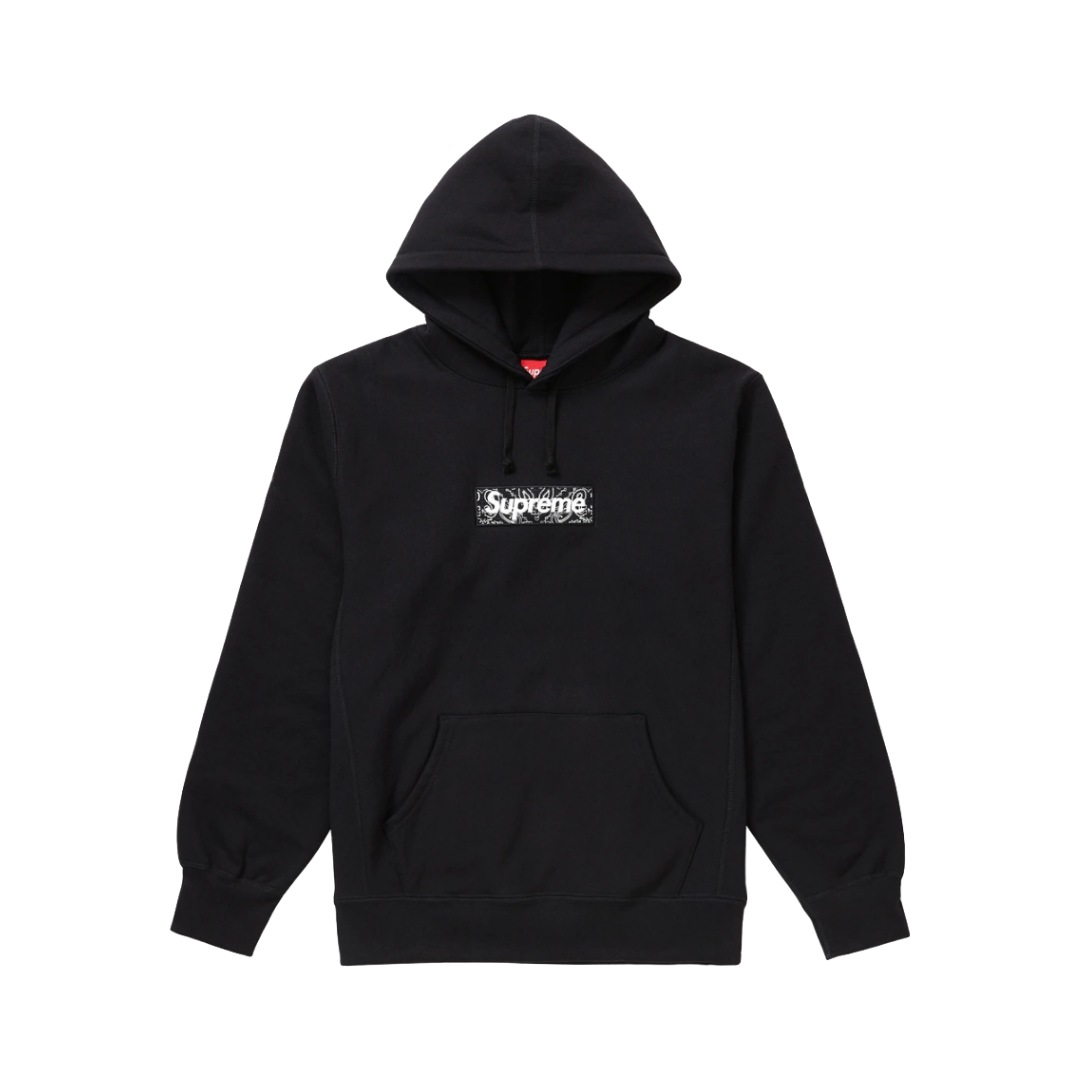 Sweat à Capuche Supreme Bandana Box Logo - Noir