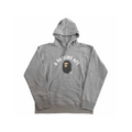 BAPE Head Pullover College Hoodie - Gray