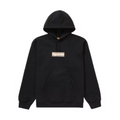 Supreme Burberry Box Logo Hooded Sweatshirt Black