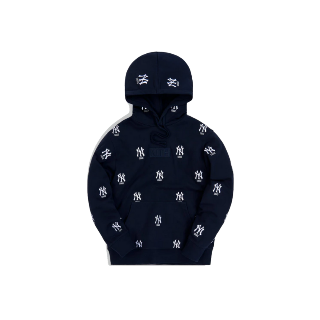Kith for Major League Baseball New York Yankees Monogram Hoodie - Navy