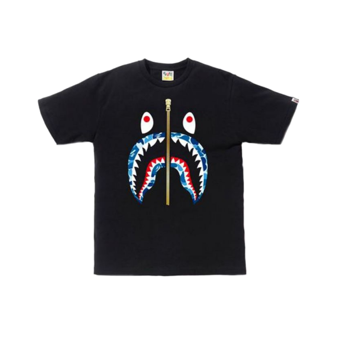 BAPE ABC Shark Tee - Black / Blue
