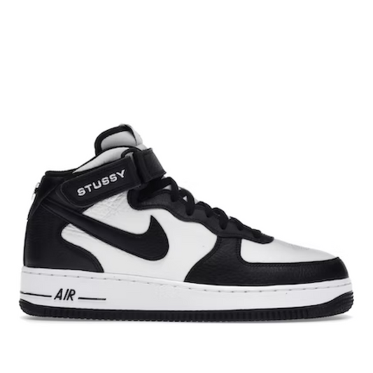 Nike Air Force 1 Mid Stussy Light Bone Black